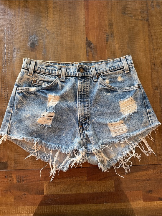 Levi's Pants - Levi’s Distressed Light Blue Denim Cutoff Shorts